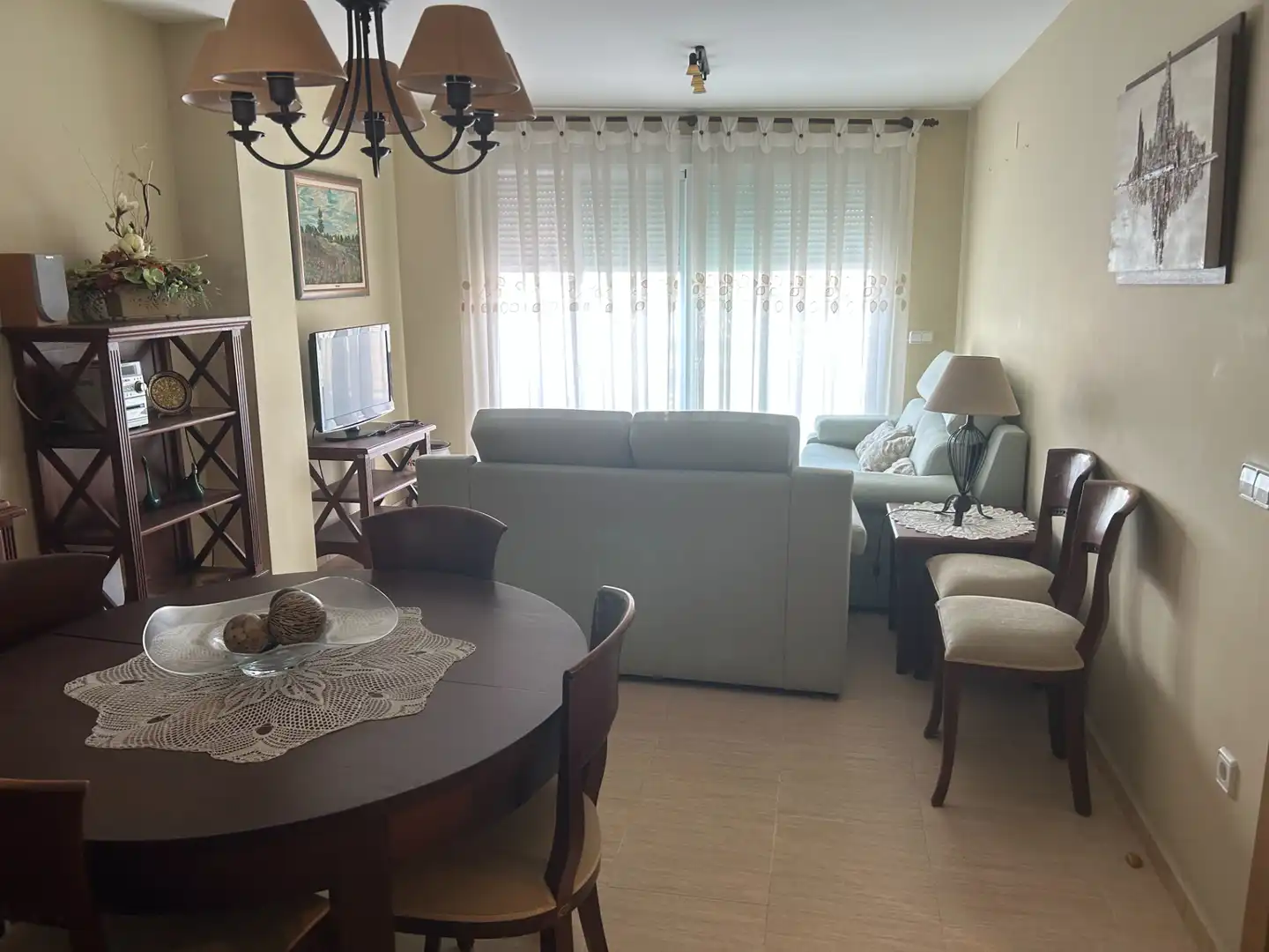 Sala d'estar de Àtic en venda en Peñíscola / Peníscola amb Aire condicionat, Calefacció i Terrassa