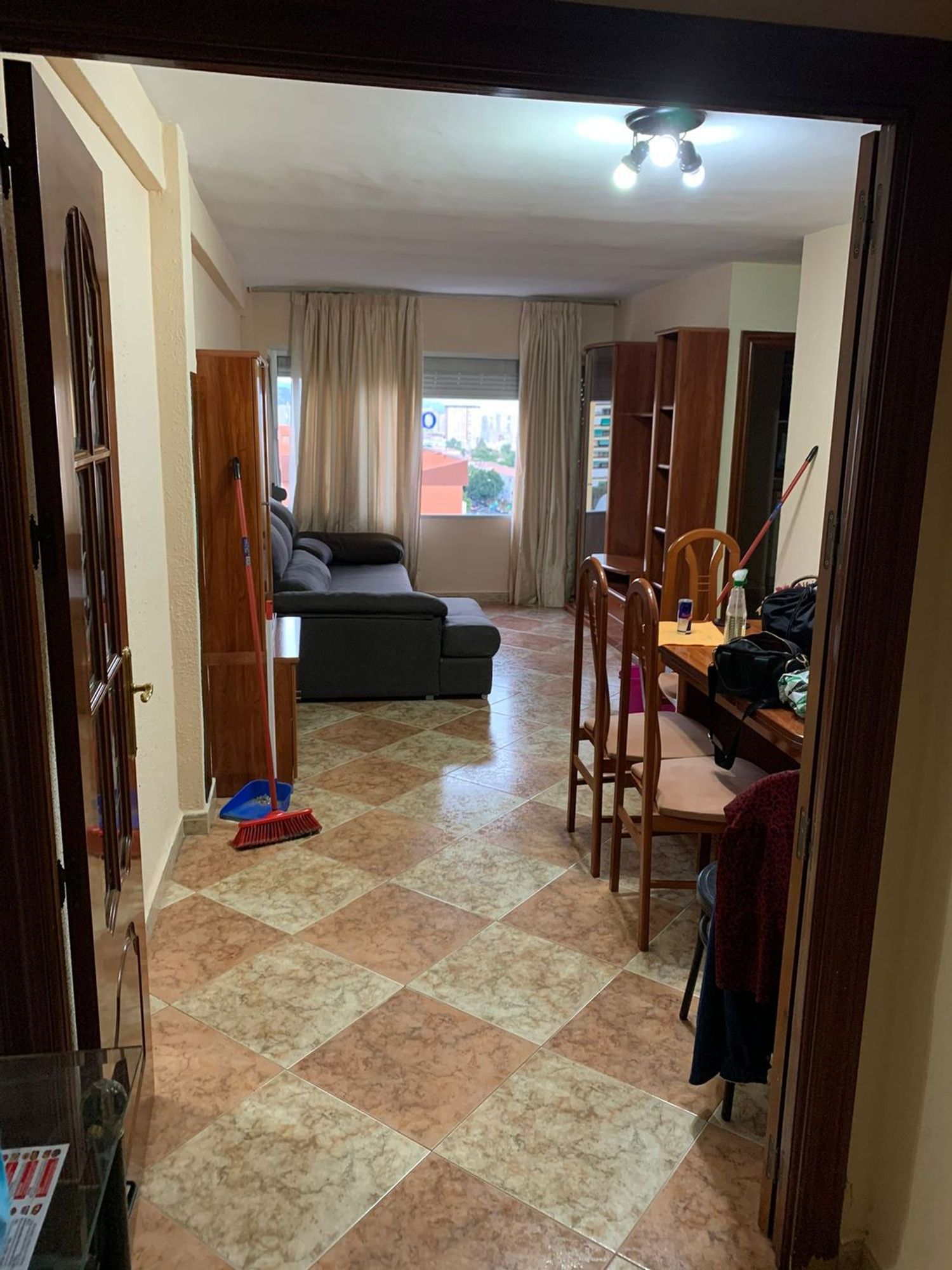 Sala d'estar de Pis en venda en Málaga Capital amb Aire condicionat i Jardí privat