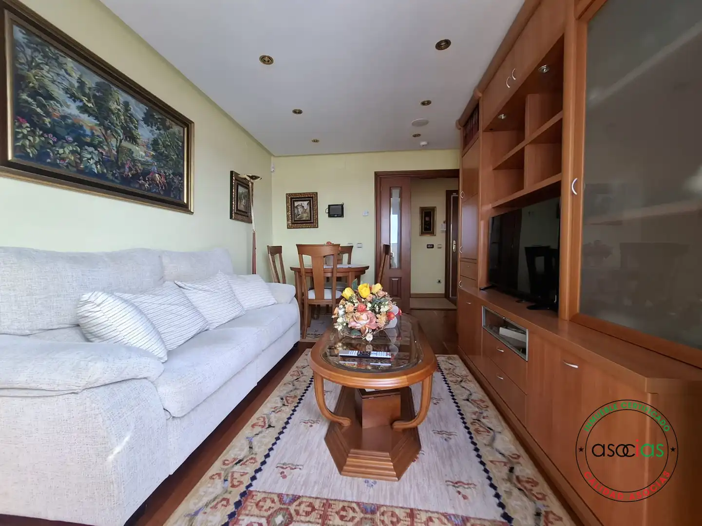 Wohnzimmer von Wohnung zum Verkauf in Gijón  mit Heizung, Terrasse und Abstellraum