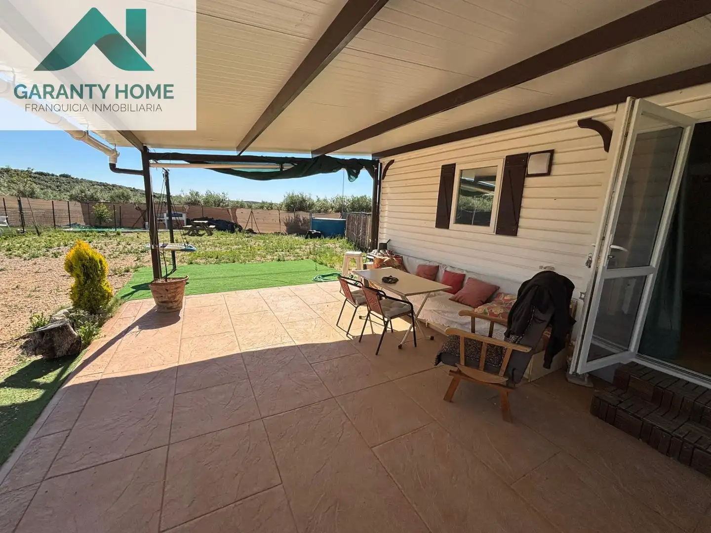 Terraza de Finca rústica en venta en Torredonjimeno con Aire acondicionado, Jardín privado y Parquet