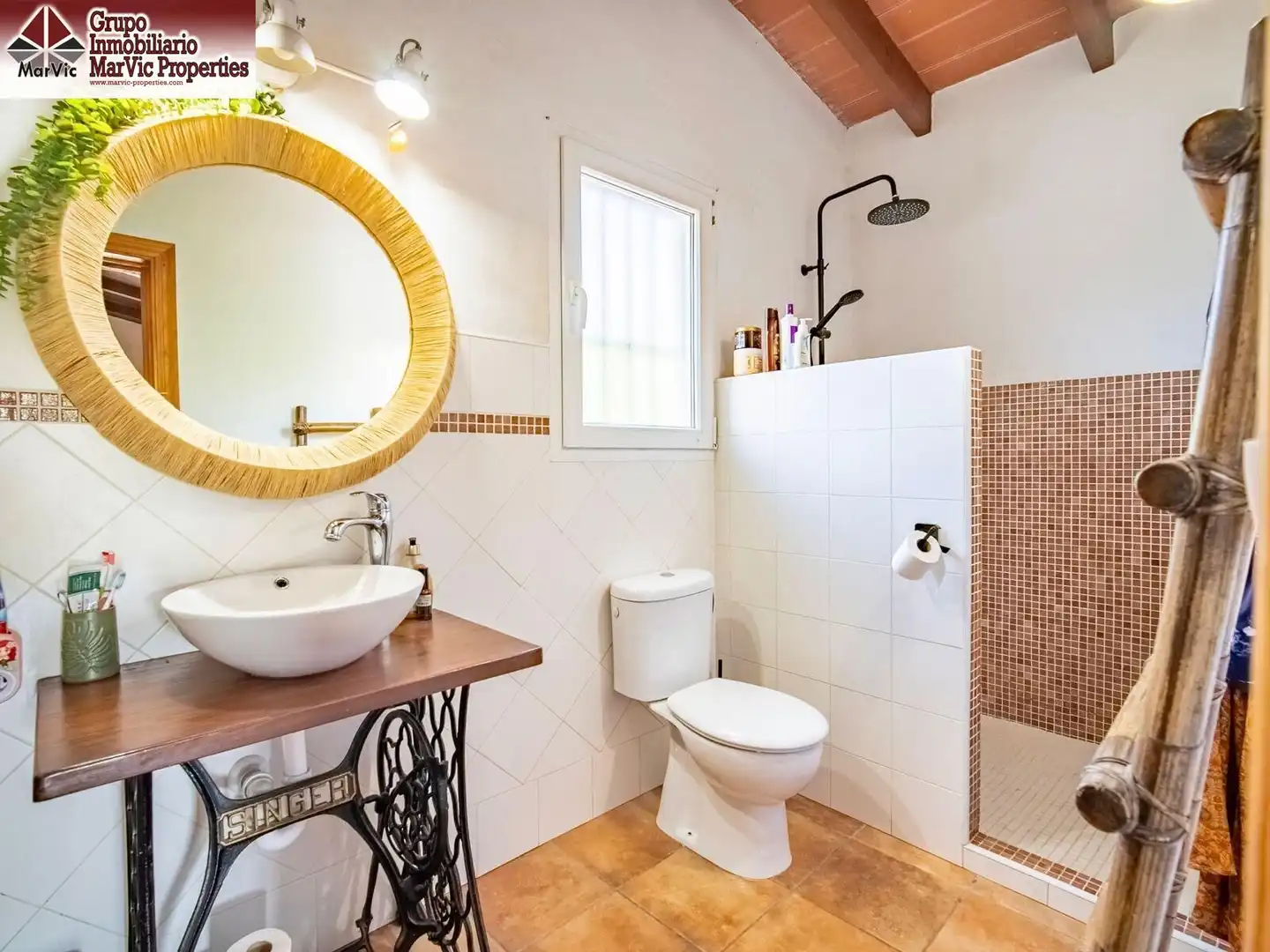 Bany de Apartament en venda en Callosa d'en Sarrià amb Aire condicionat, Jardí privat i Moblat
