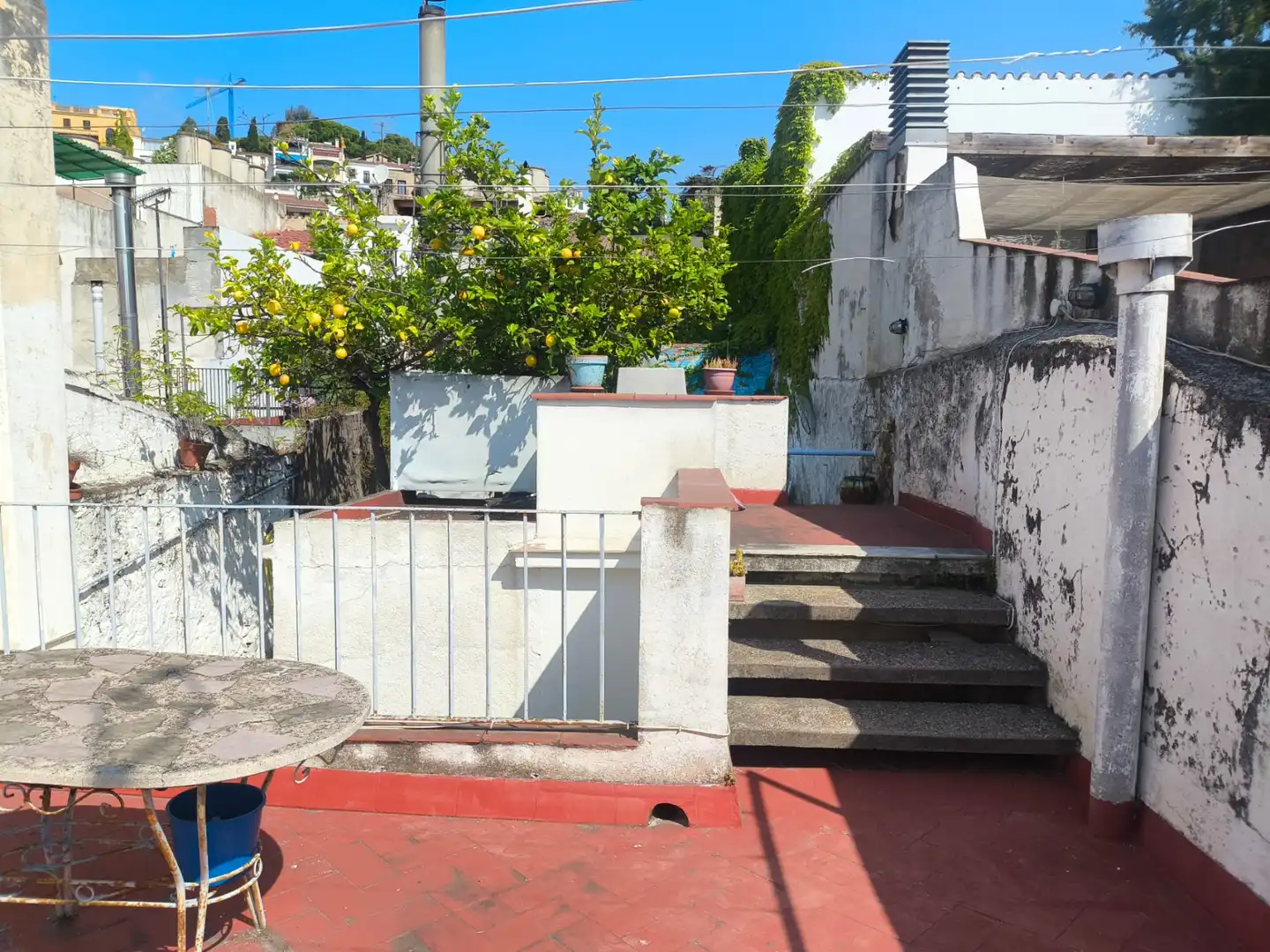 Terraza de Casa adosada en venta en Caldes d'Estrac con Calefacción, Parquet y Amueblado