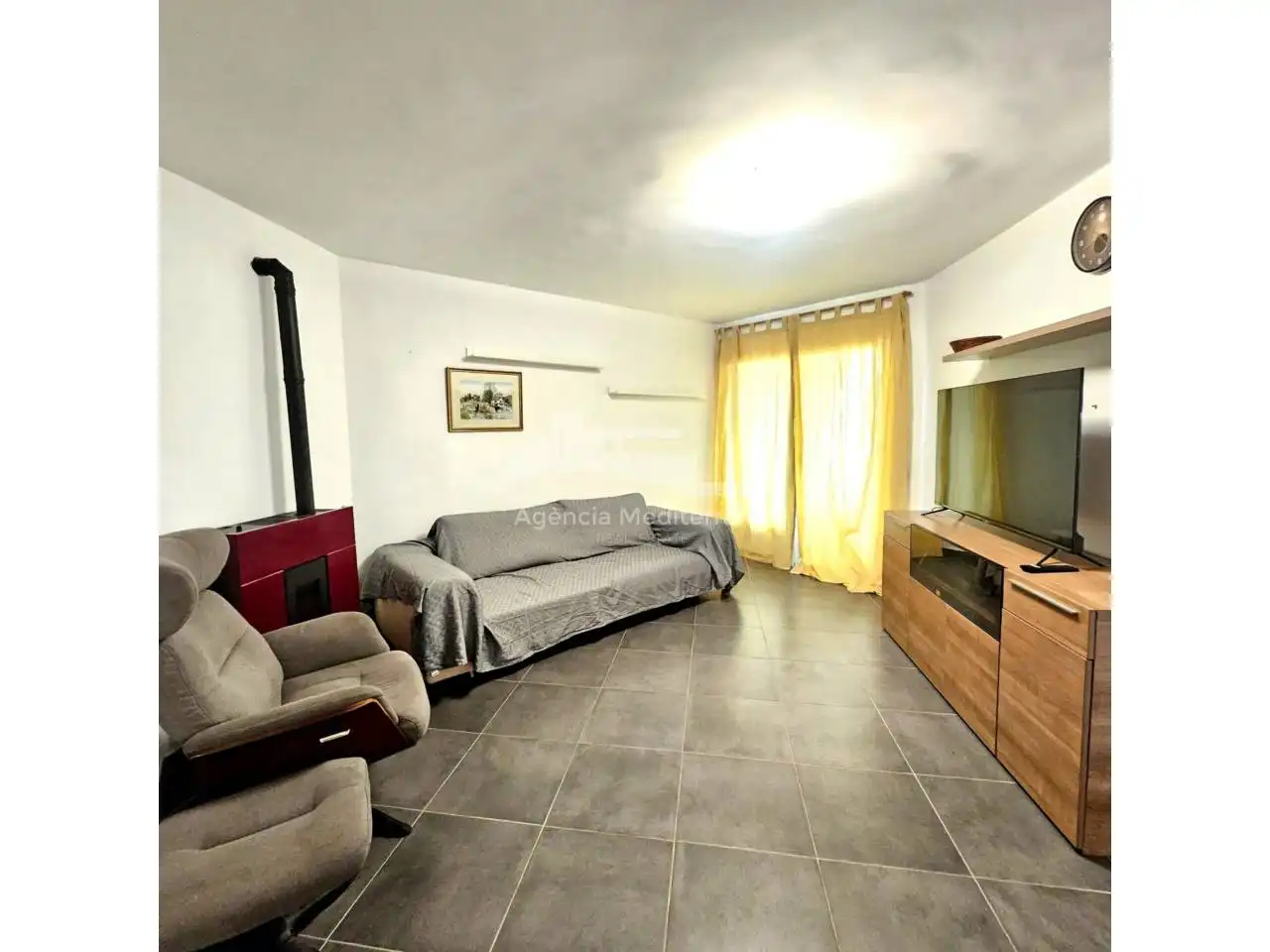 Sala de estar de Piso en venta en Castell d'Aro, Platja d'Aro i s'Agaró con Aire acondicionado y Terraza
