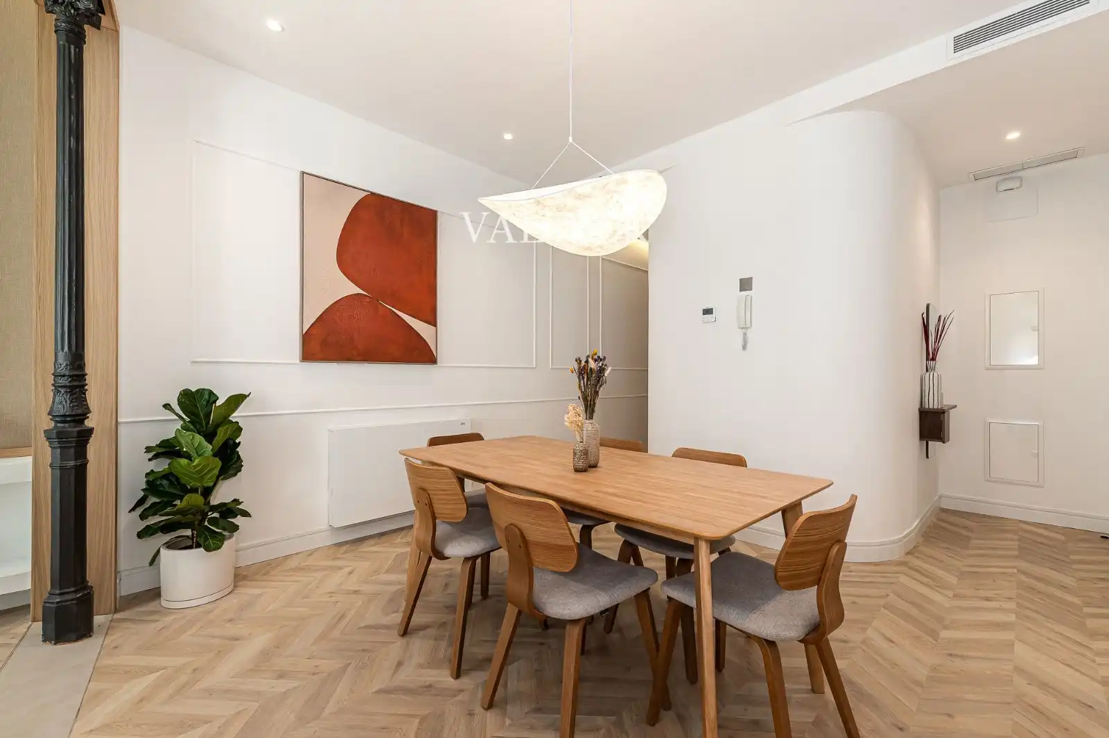Dining room of Flat for sale in Madrid  with Air Conditioner, Terrace and Furnished