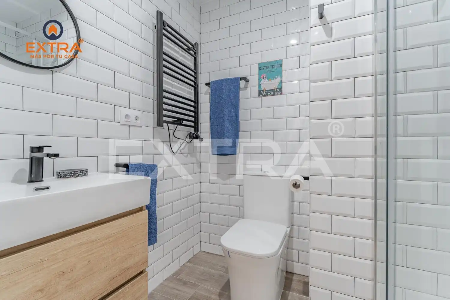 Badezimmer von Wohnung zum Verkauf in Madrid mit Klimaanlage, Heizung und Abstellraum