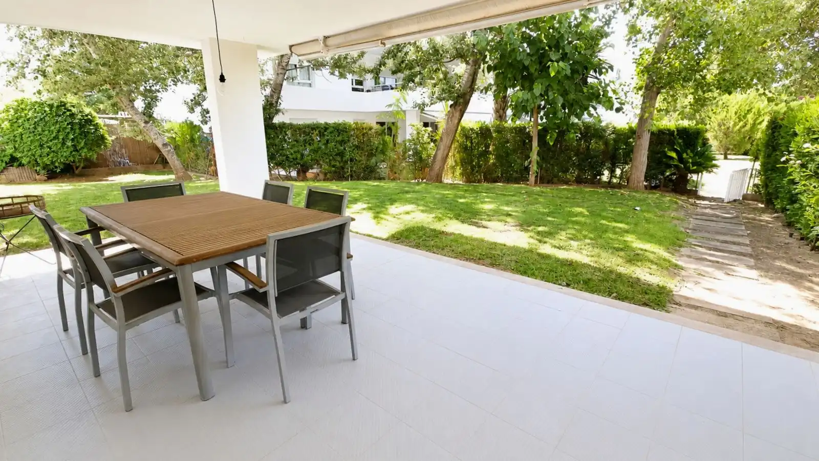 Terrassa de Apartament en venda en Pollença amb Aire condicionat, Calefacció i Jardí privat