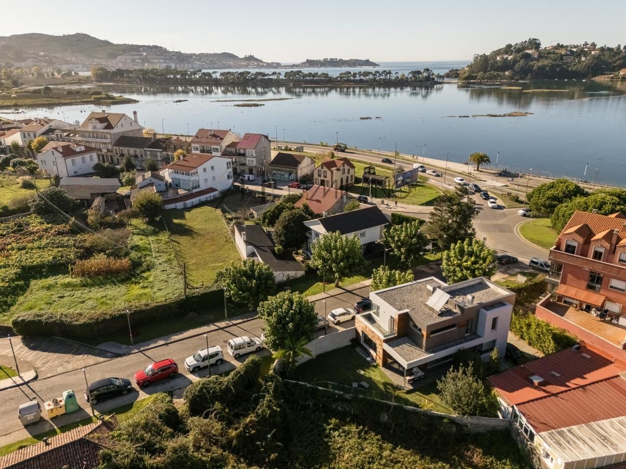 Vista exterior de Casa o chalet en venta en Baiona con Calefacción, Jardín privado y Terraza