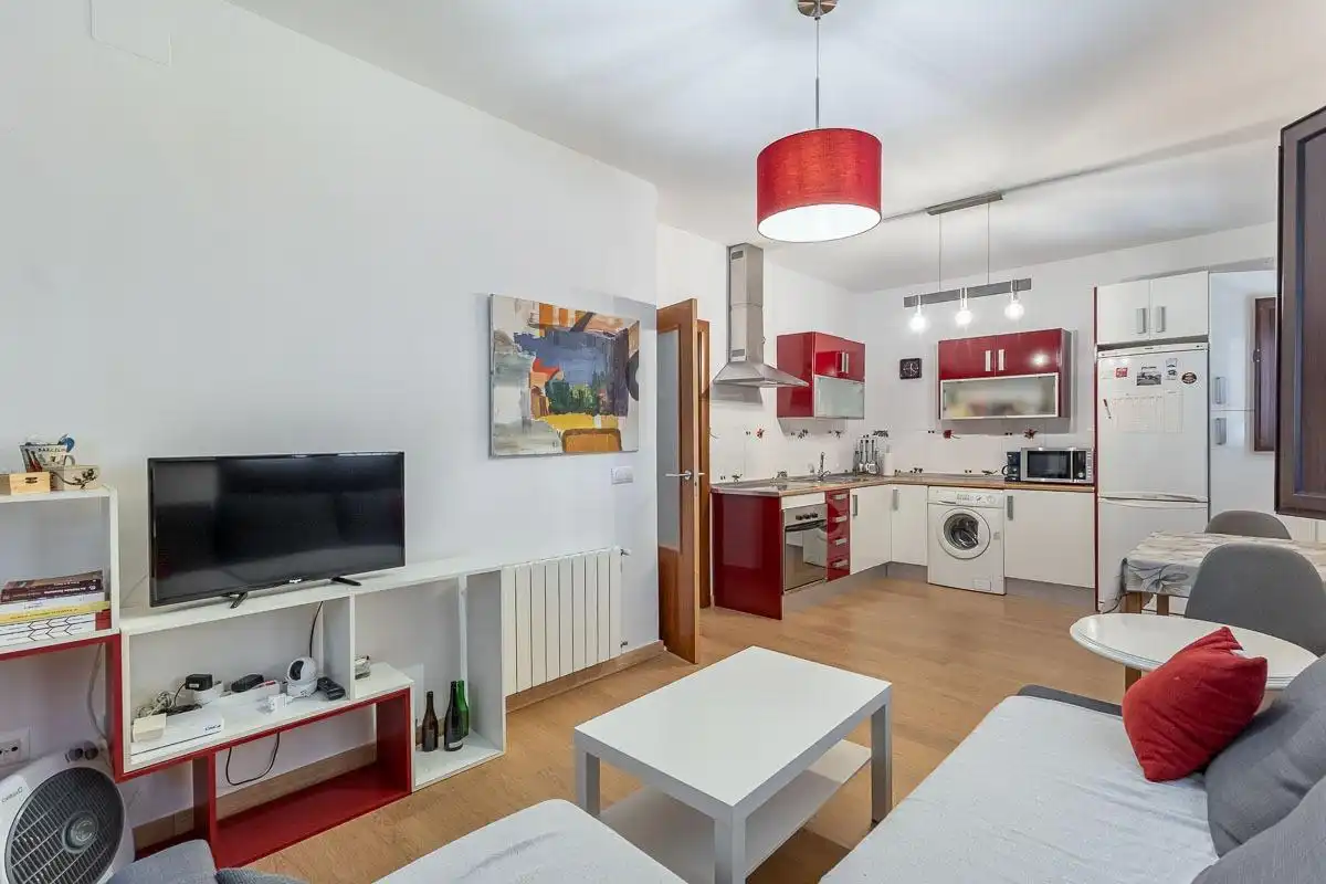Kitchen of Flat for sale in Granada  with Heating, Parquet flooring and Furnished