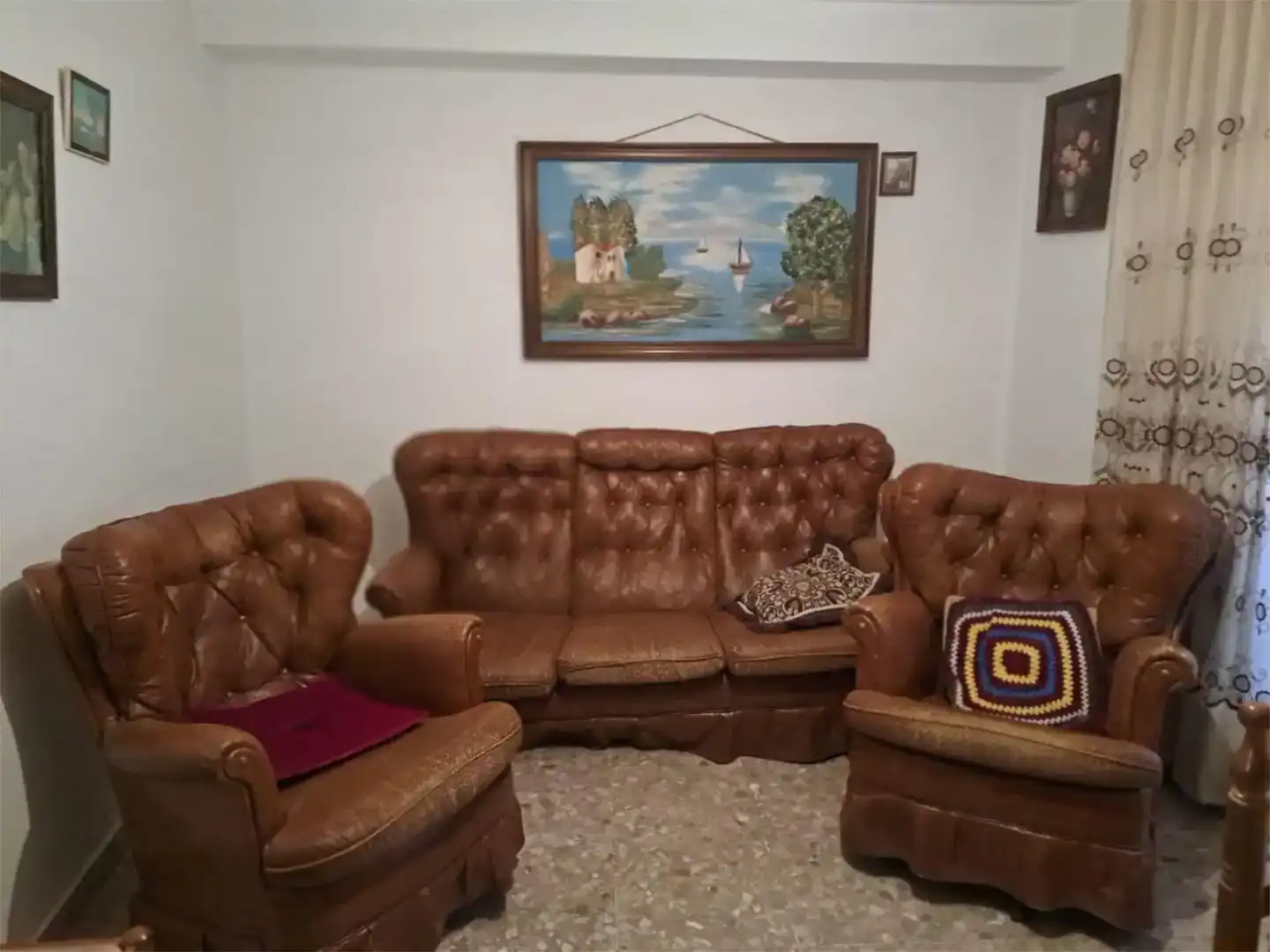 Sala d'estar de Casa adosada en venda en Castril amb Traster, Moblat i Balcó