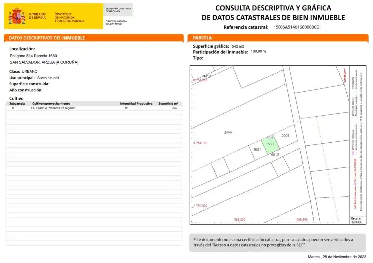 Residential land for sale in Rúa de Ramón Franco 207