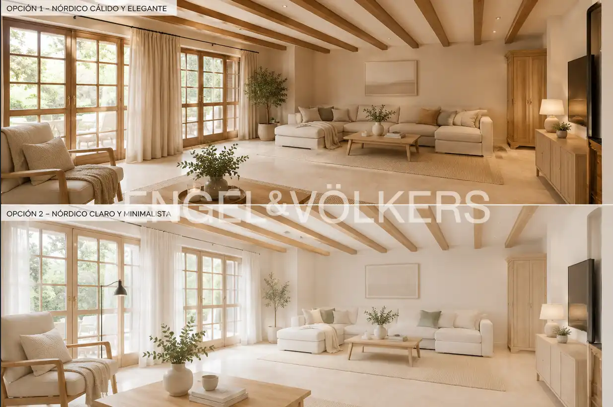 Sala d'estar de Casa o xalet en venda en Villanueva de la Cañada amb Calefacció, Jardí privat i Terrassa