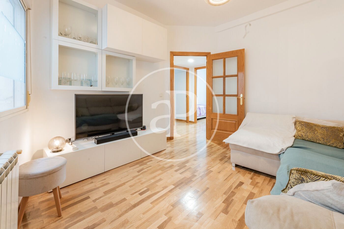 Living room of Flat for sale in  Madrid Capital  with Heating and Terrace