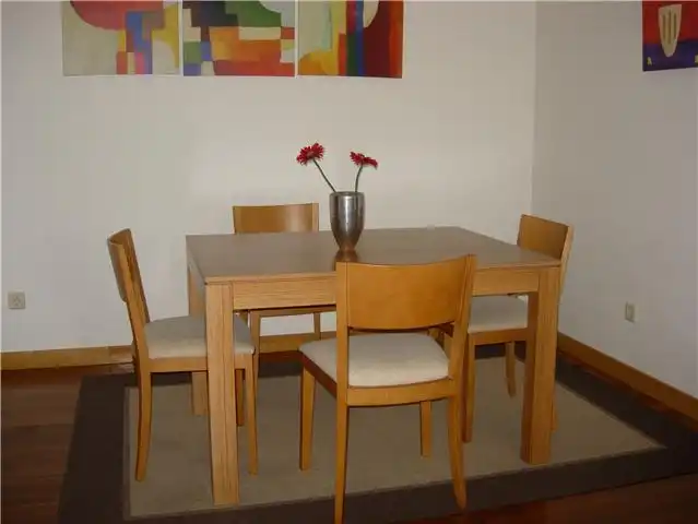 Dining room of Flat for rent in Santander  with Heating, Parquet flooring and Furnished