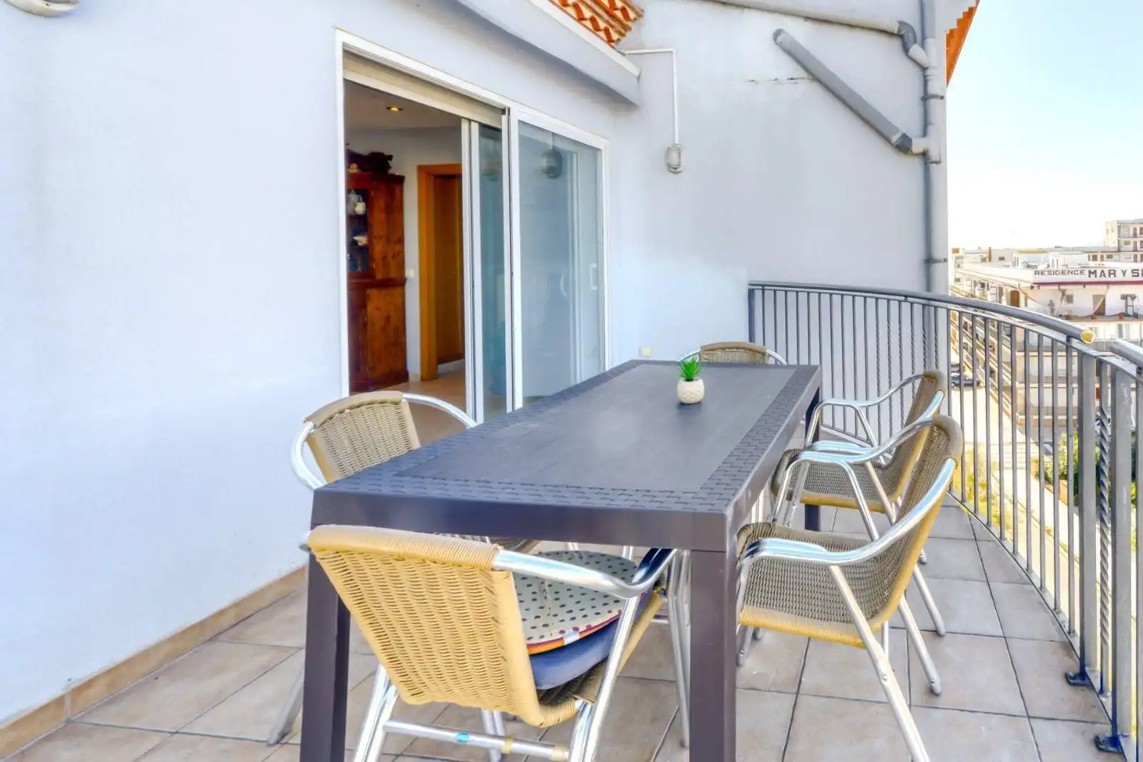 Terrace of Apartments for sale in Roses  with Air Conditioner, Terrace and Furnished