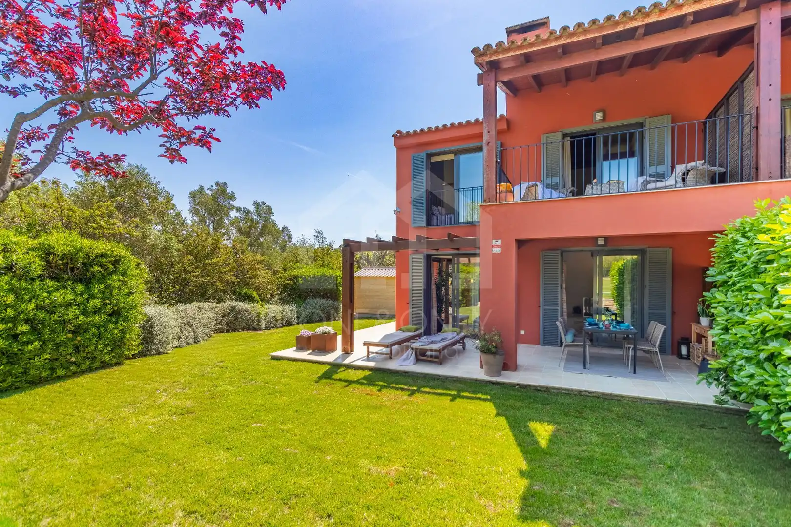Garten von Haus oder Chalet zur Miete in Mont-roig del Camp mit Klimaanlage, Heizung und Privatgarten