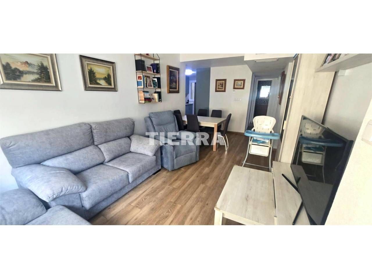 Living room of Flat for sale in  Murcia Capital  with Heating, Parquet flooring and Balcony