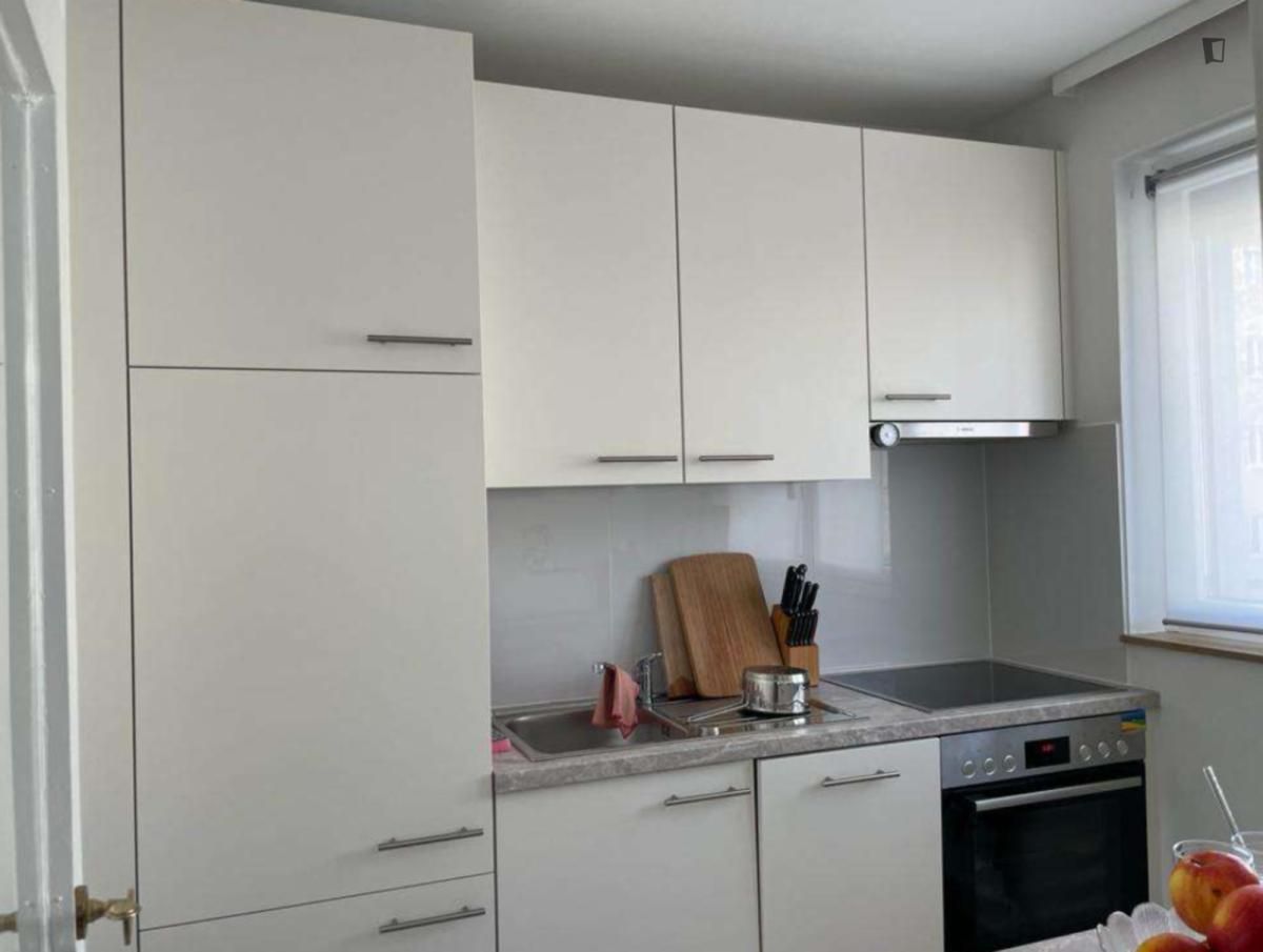 Cuina de Apartament de lloguer en  Madrid Capital amb Aire condicionat, Calefacció i Moblat