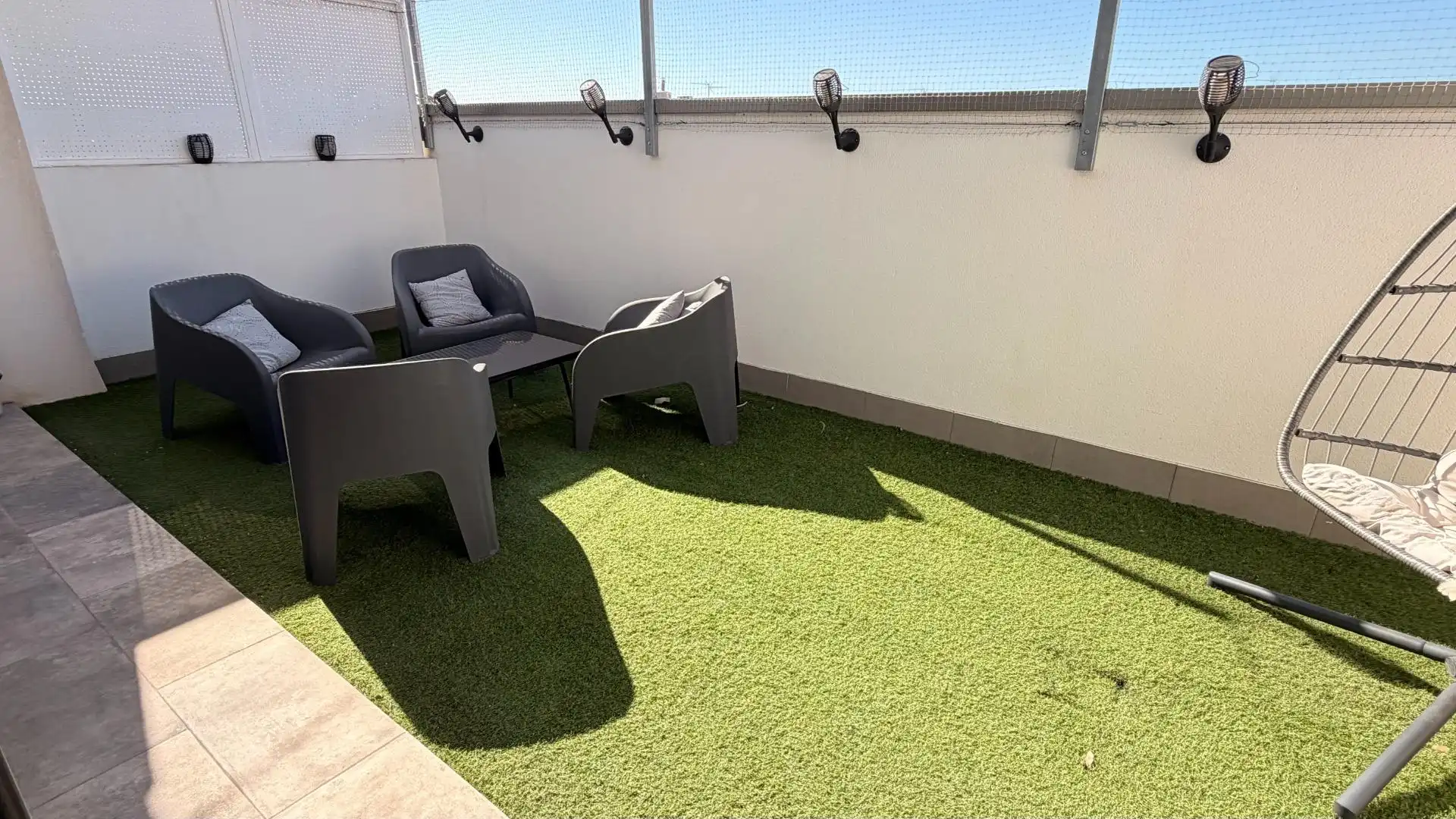 Terrasse von Dachboden zum Verkauf in Elche / Elx mit Heizung, Terrasse und Abstellraum