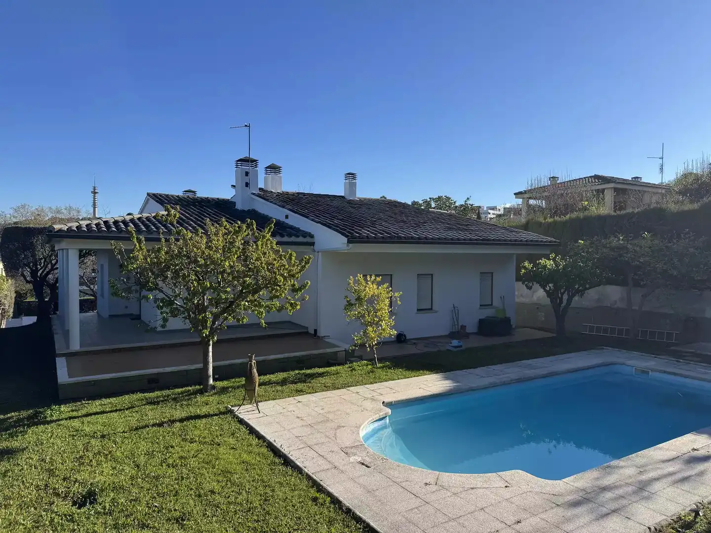 Garden of Houses for sale in Girona  with Air Conditioner, Heating and Terrace