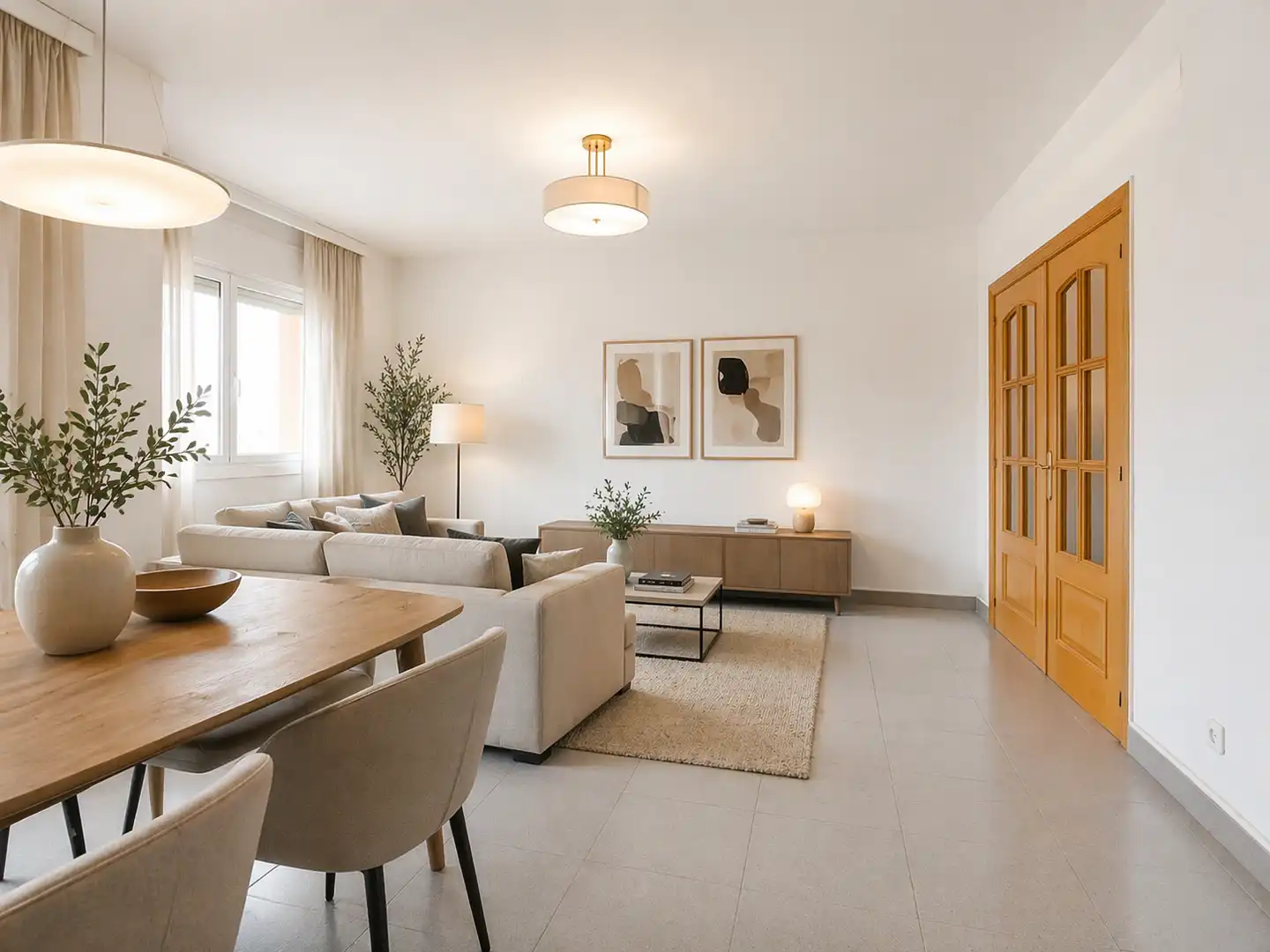 Sala de estar de Piso en venta en Badalona con Balcón