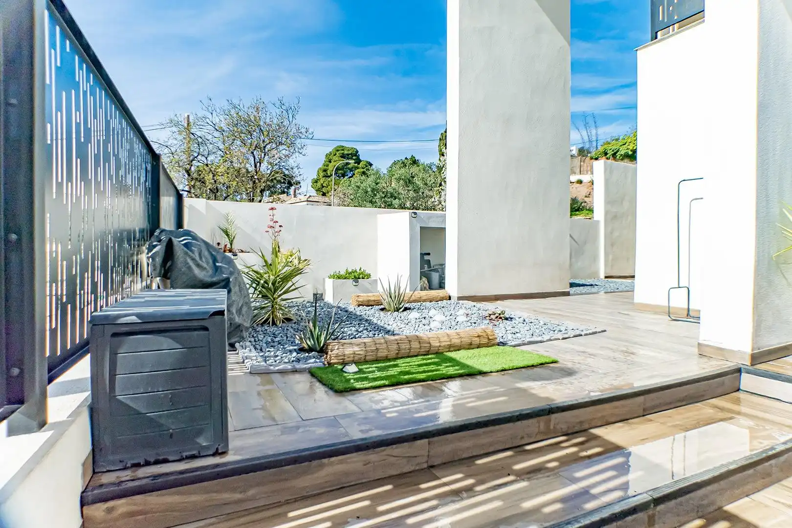 Terrassa de Casa o xalet en venda en Felix amb Jardí privat, Piscina i Balcó