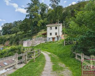 Vista exterior de Casa o xalet en venda en Mieres (Asturias) amb Terrassa