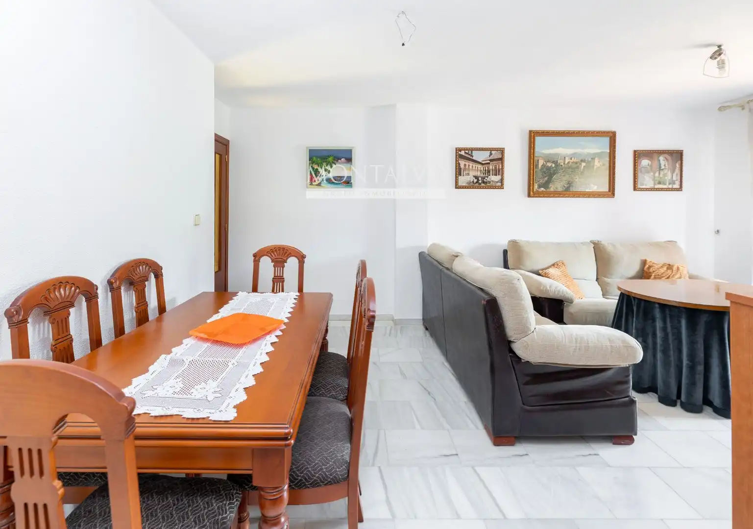 Dining room of Flat for rent in Granada  with Terrace and Furnished
