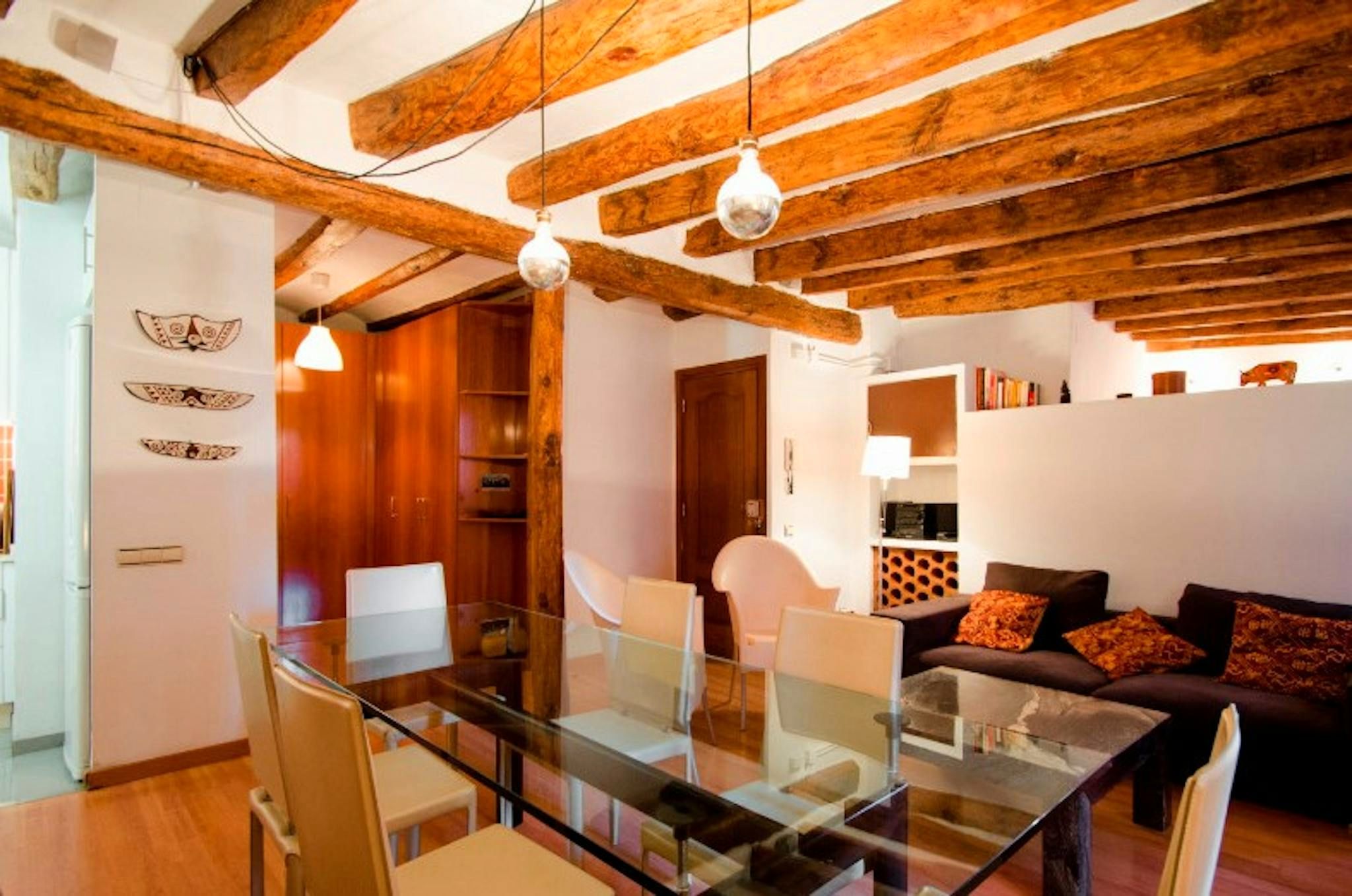 Dining room of Flat to rent in  Barcelona Capital  with Heating, Furnished and Washing machine