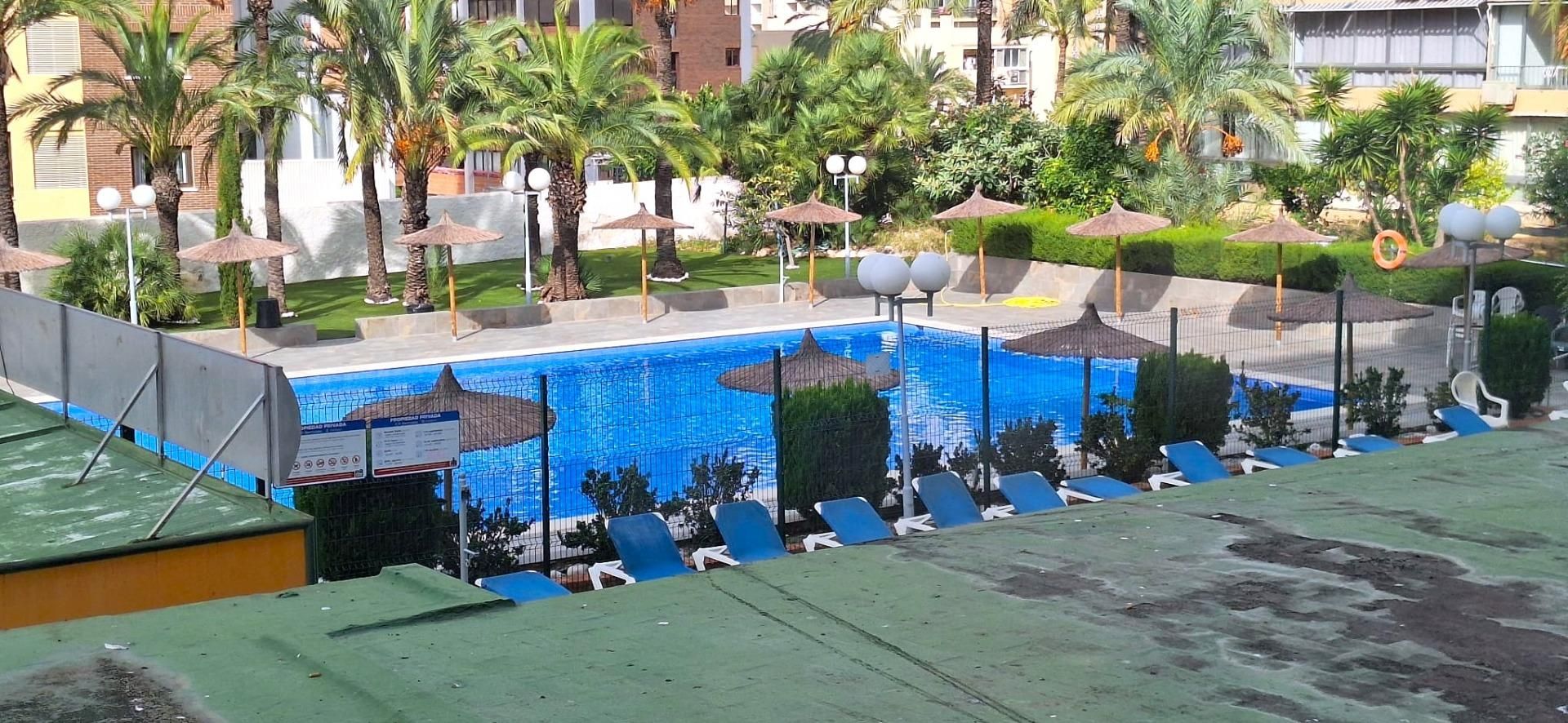 Piscina de Apartamento en venta en Benidorm con Jardín privado y Piscina comunitaria