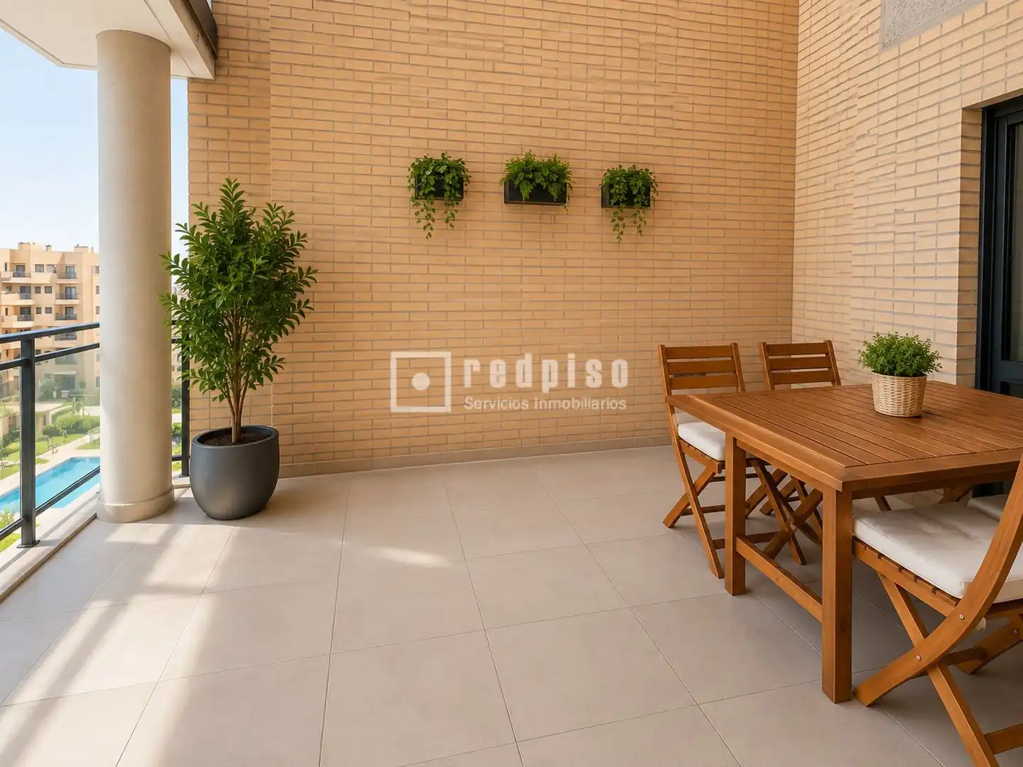 Terraza de Piso en venta en Getafe con Aire acondicionado, Calefacción y Jardín privado