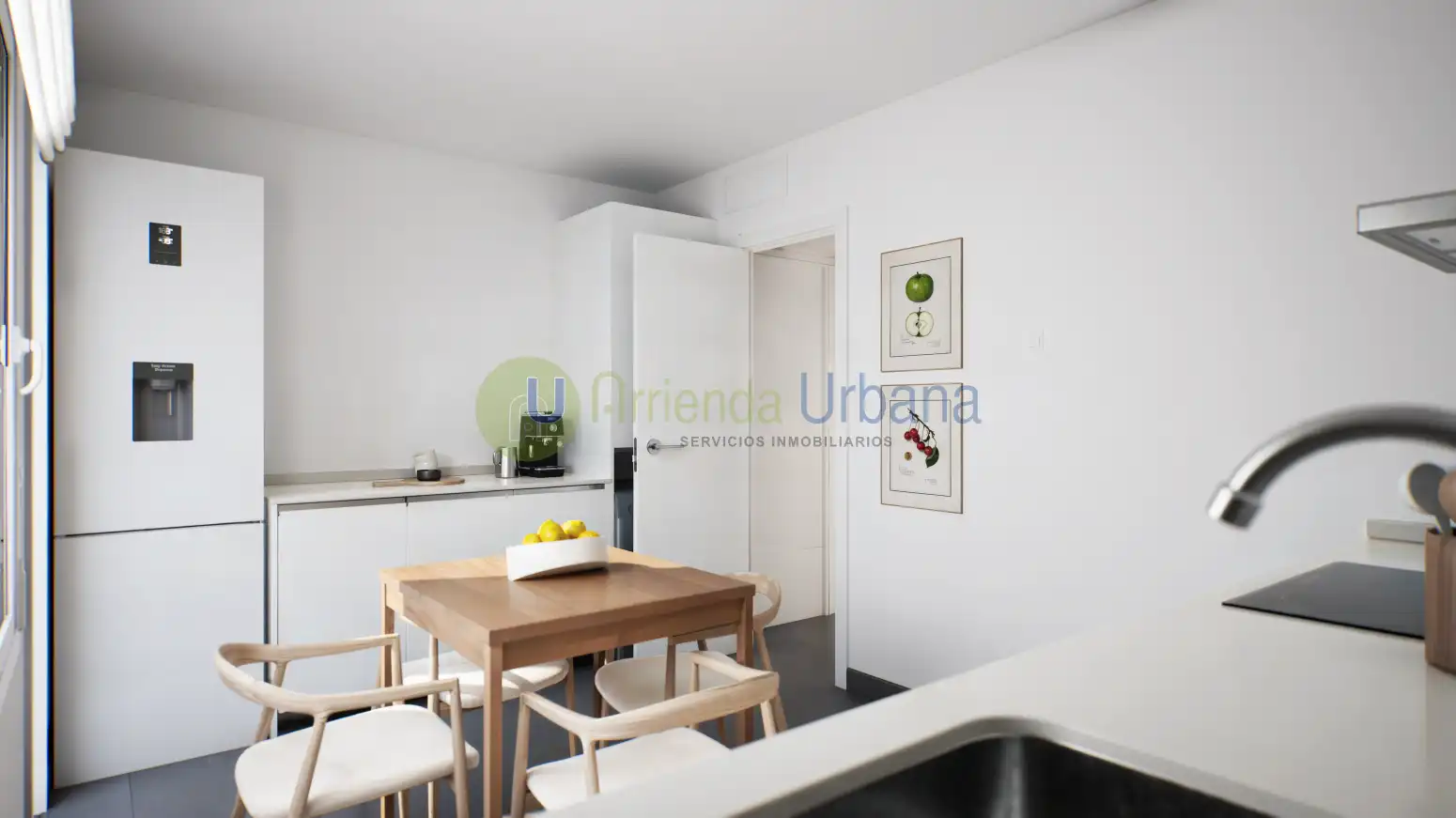 Küche von Wohnung zum Verkauf in Santa Pola mit Heizung, Privatgarten und Terrasse