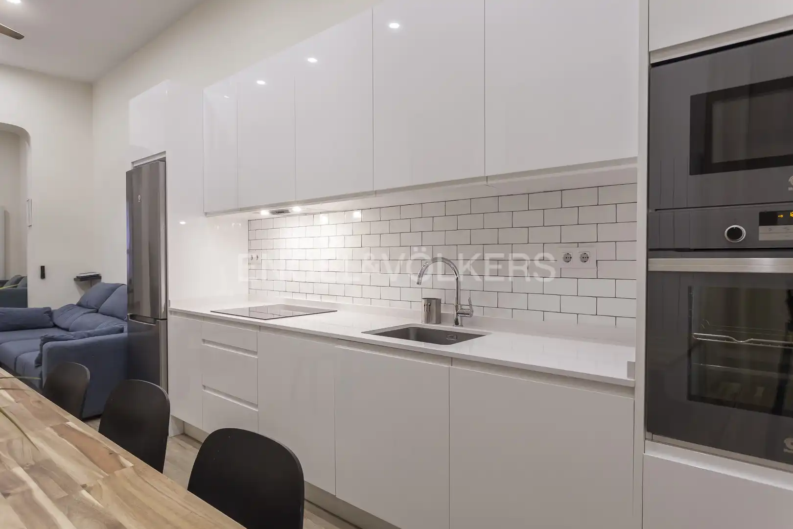 Cocina de Apartamento de alquiler en Madrid con Aire acondicionado, Calefacción y Amueblado