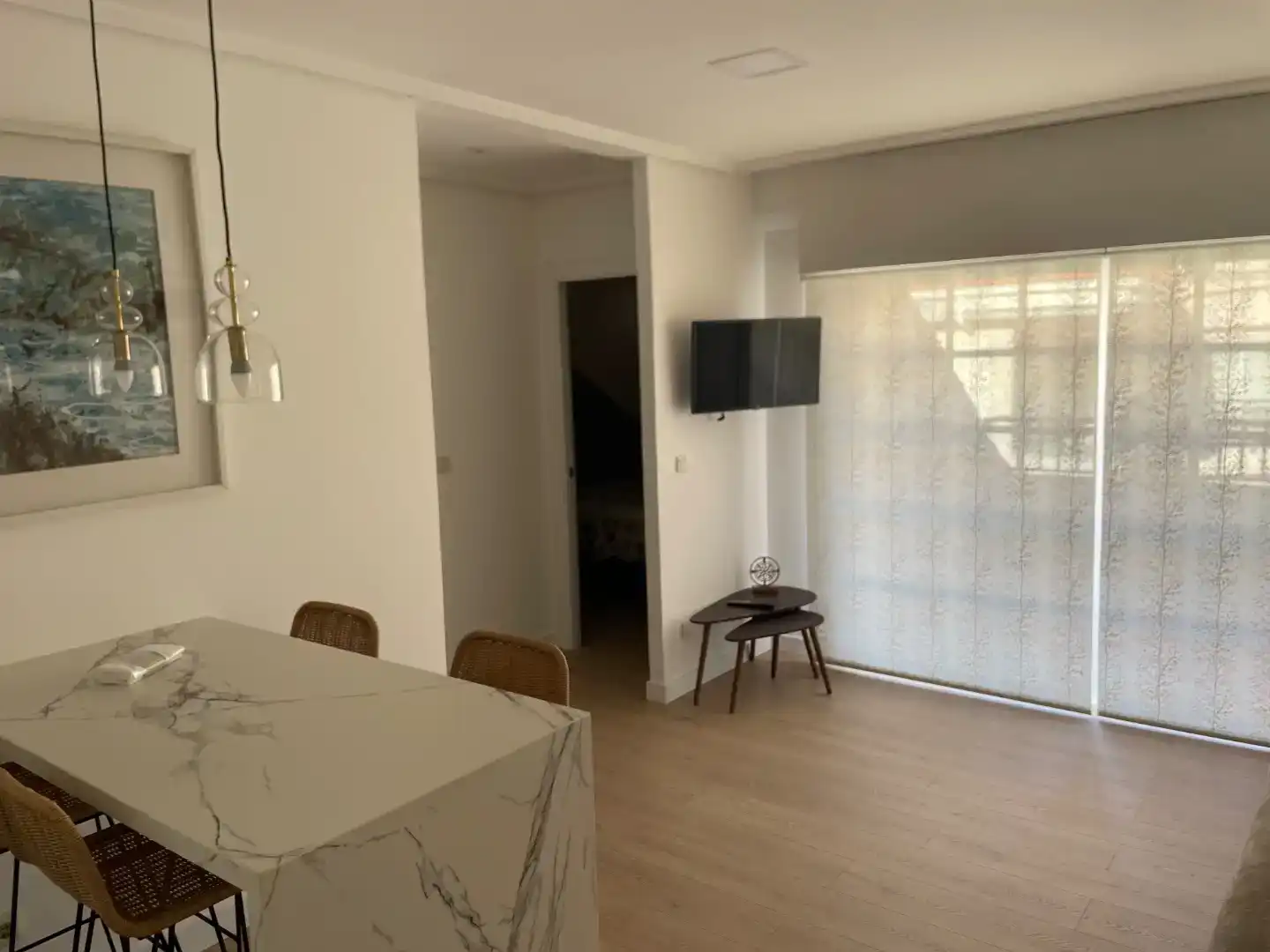 Esszimmer von Dachboden zur Miete in Sanxenxo mit Möbliert