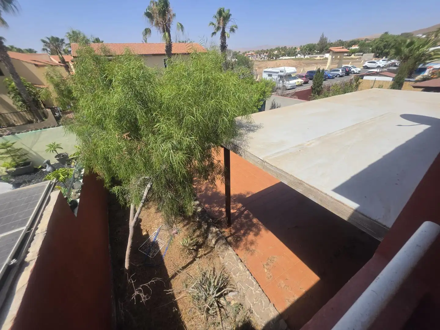 Terrassa de Casa o xalet en venda en La Oliva amb Jardí privat