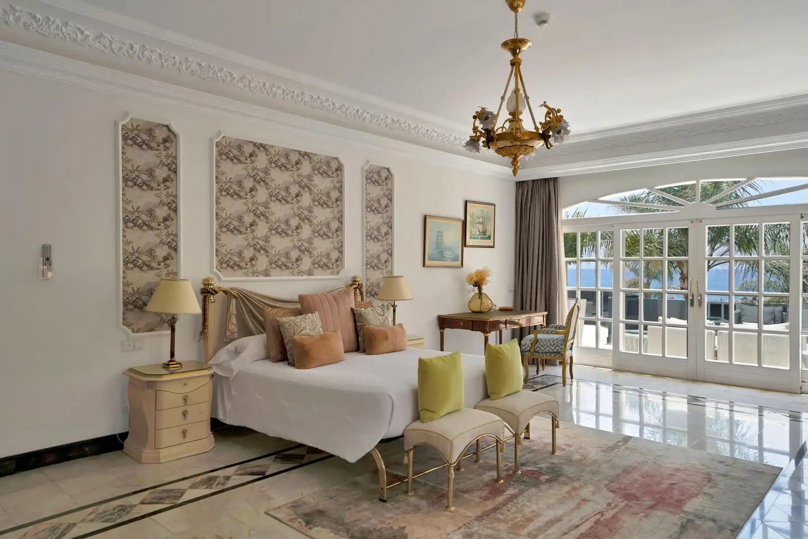 Schlafzimmer von Haus oder Chalet zur Miete in Marbella mit Heizung, Privatgarten und Terrasse