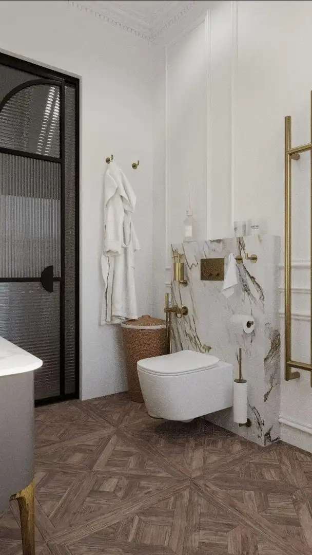 Baño de Piso de alquiler en Madrid con Aire acondicionado y Calefacción