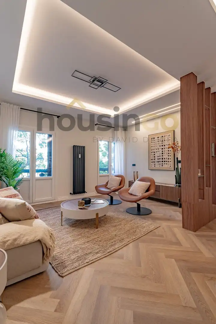 Sala d'estar de Pis en venda en Barrio de Salamanca