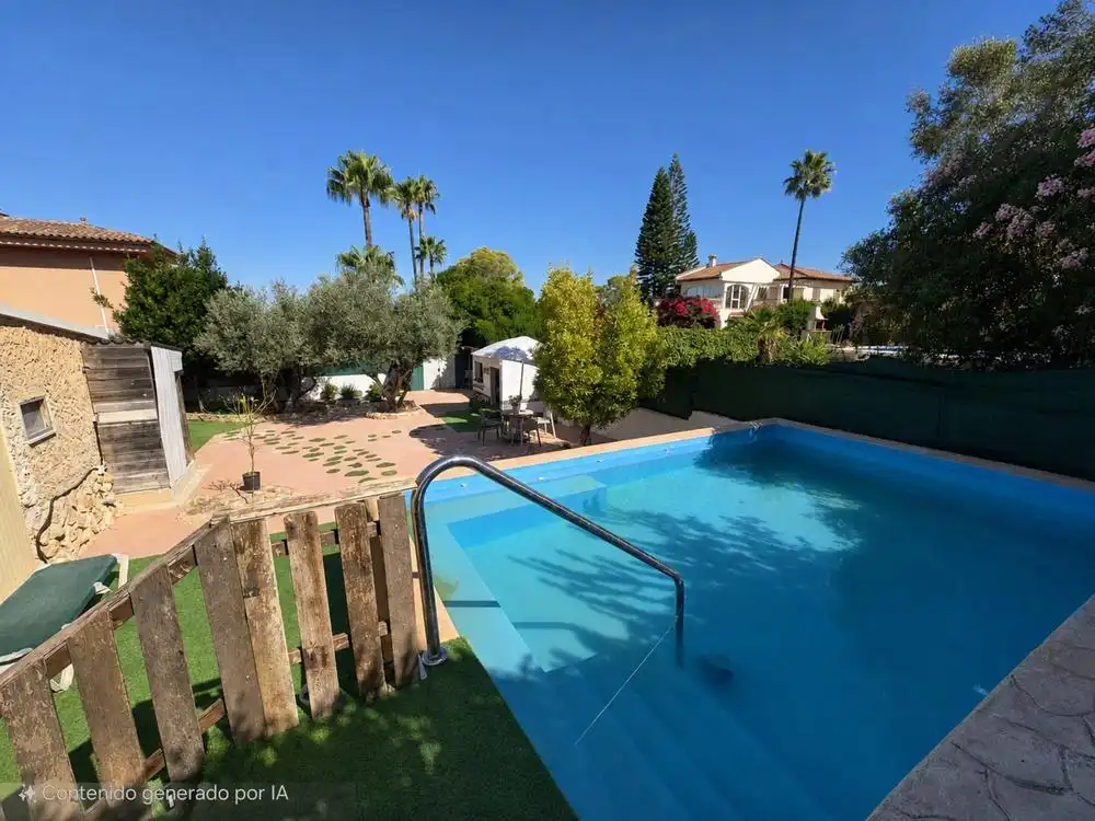 Piscina de Casa o xalet en venda en Llucmajor amb Aire condicionat, Jardí privat i Traster