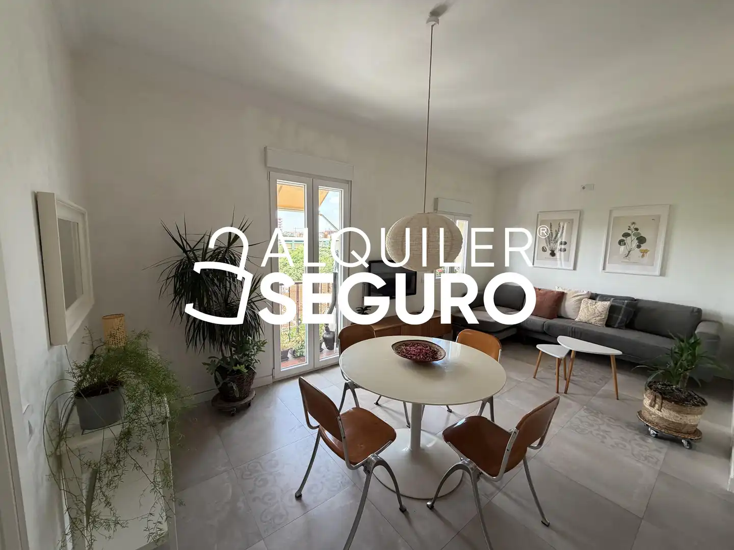 Wohnzimmer von Wohnung zur Miete in Madrid mit Klimaanlage, Heizung und Möbliert