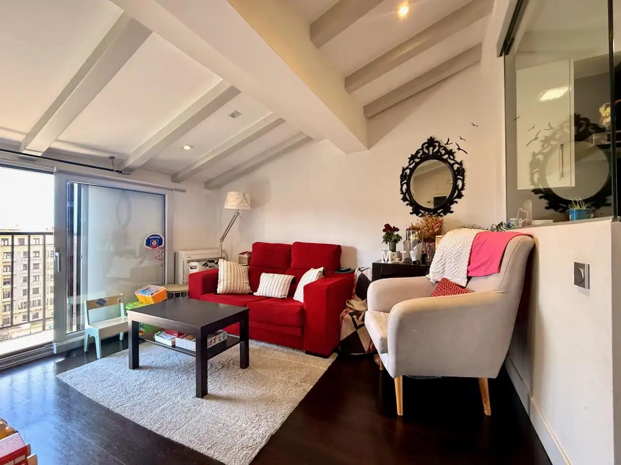 Sala de estar de Ático en venta en Donostia - San Sebastián  con Aire acondicionado y Balcón