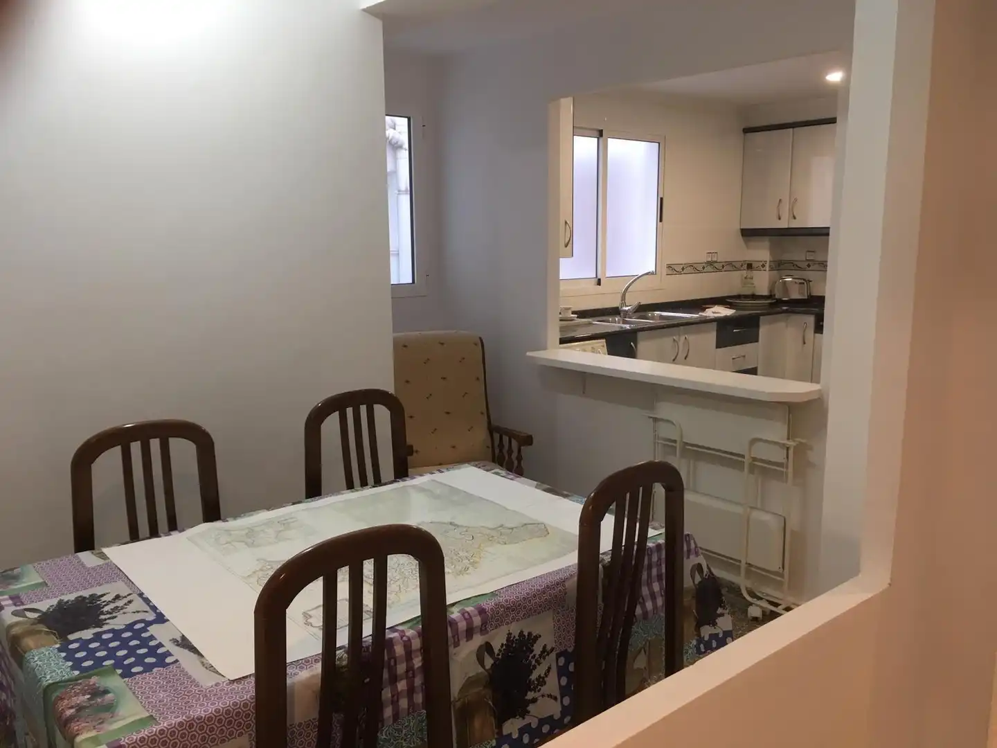 Dining room of Flat for sale in Valencia  with Air Conditioner, Terrace and Furnished