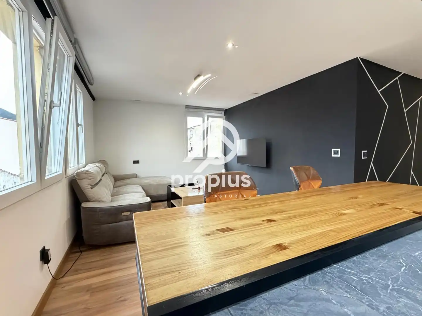Sala de estar de Piso en venta en Parres, Asturias