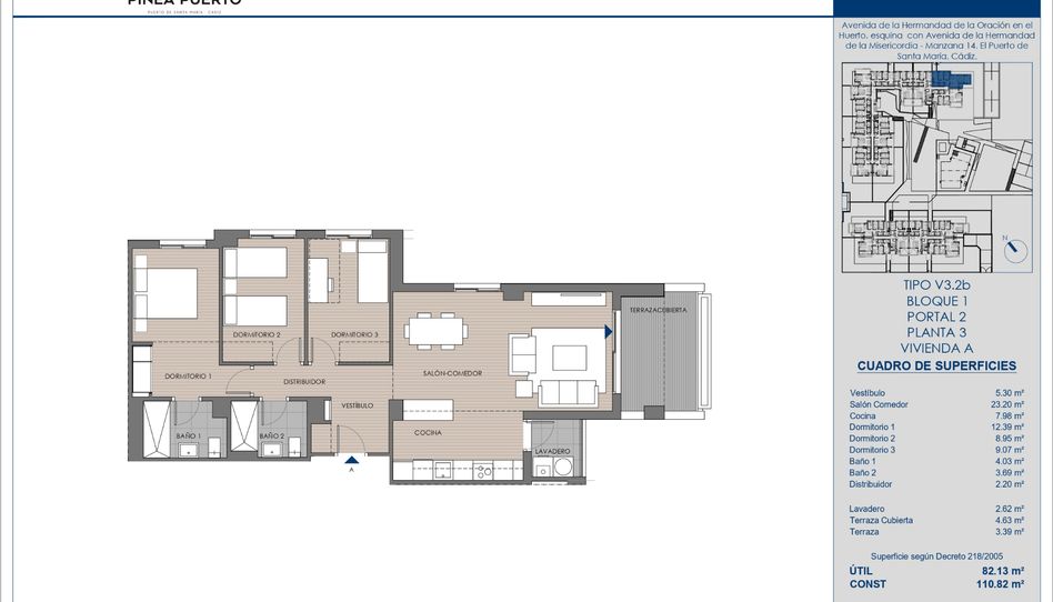 Foto 1 de Piso en venta en Avenida Hermandad Oracion en el Huerto, 22, El Juncal - Vallealto, Cádiz