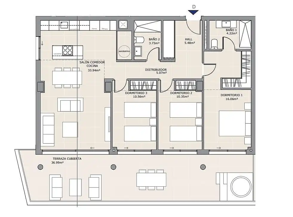 Apartment mit Aufzug zum Verkauf in Las Gaviotas  - Carvajal, imagen 21