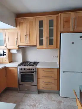 Küche von Wohnung zur Miete in Burjassot mit Parkett, Terrasse und Ofen
