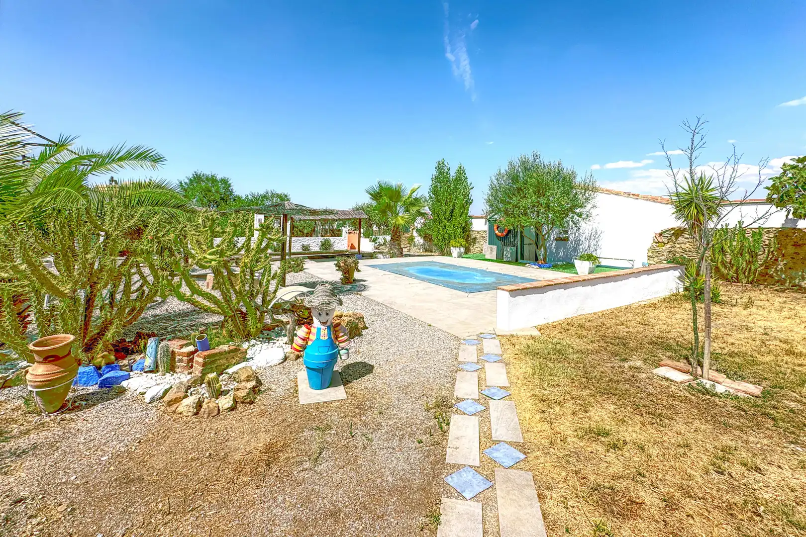Swimming pool of Country homes for sale in Granja de Torrehermosa  with Air Conditioner, Heating and Terrace