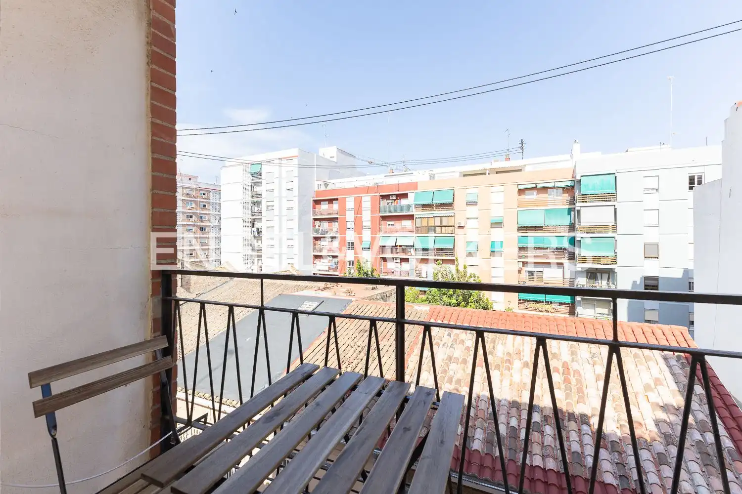 Terrassa de Pis de lloguer en Valencia amb Calefacció, Moblat i Balcó