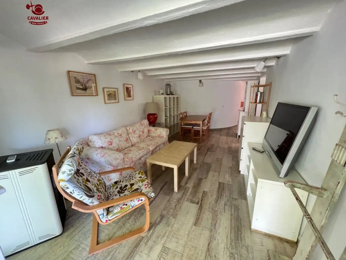 Sala d'estar de Apartament de lloguer en Los Molinos amb Calefacció, Jardí privat i Terrassa