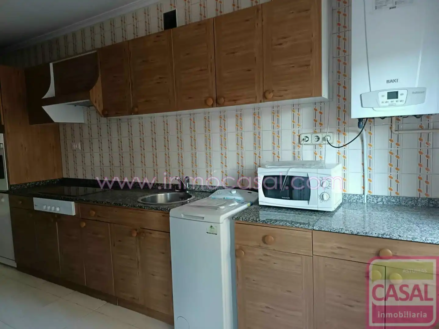 Kitchen of Flat for sale in Langreo  with Heating, Storage room and Furnished