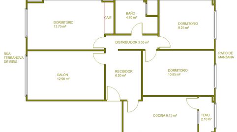Foto 2 de Piso en venta en Calle Terranova Eirís, Eirís, A Coruña Capital